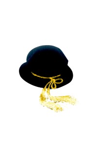 製作澳門大學博士學位畢業帽 黑色帽金色流蘇 畢業帽製衣廠 GC026